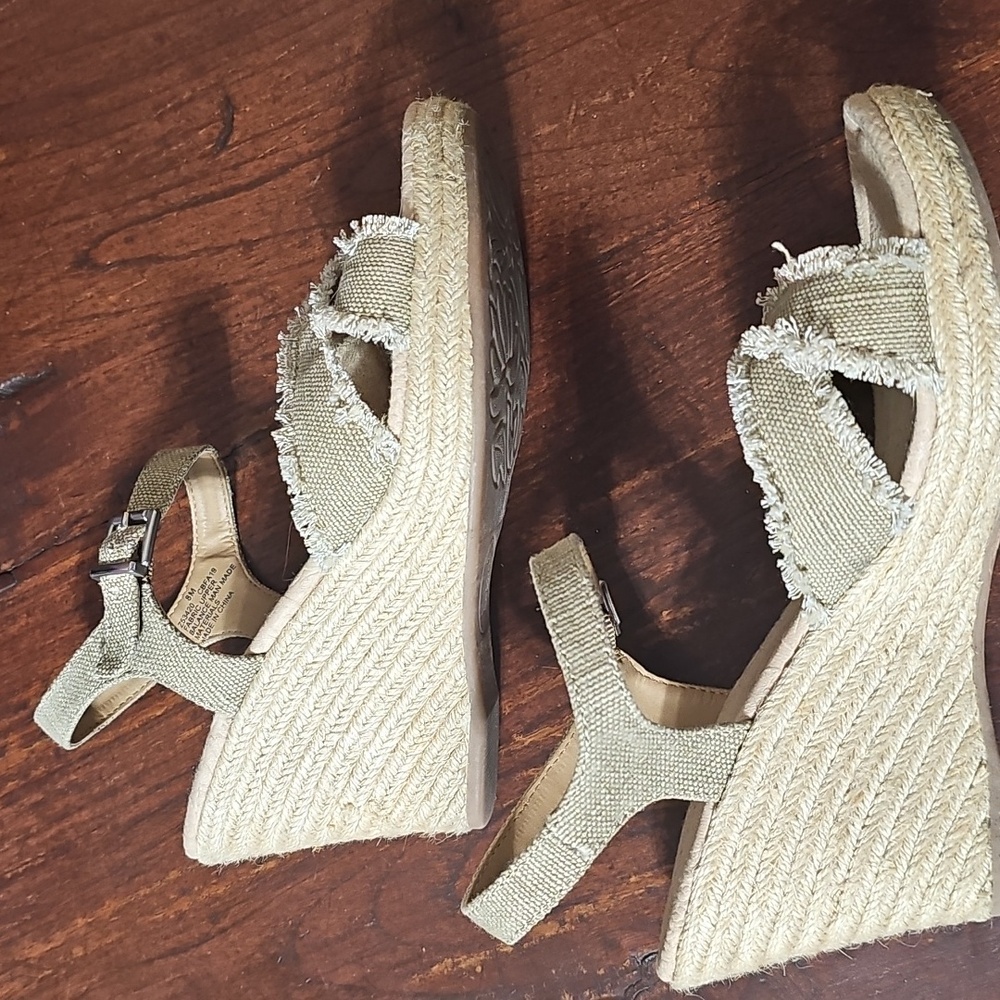 B.O.C Tan Boho Wedge Sandals
